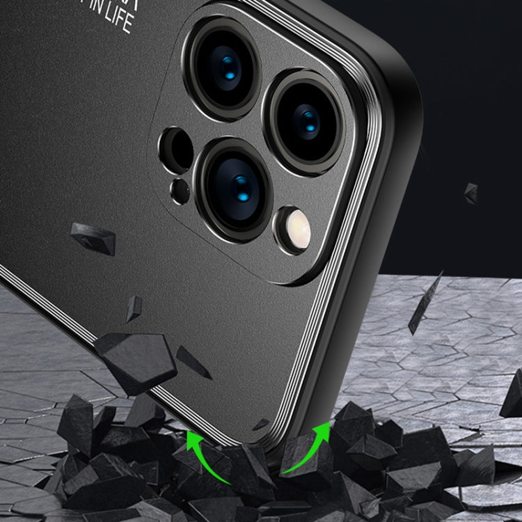 Light and Shadow Series Frosted Metal Phone Case, For iPhone 14, For iPhone 14 Plus, For iPhone 14 Pro, For iPhone 14 Pro Max
