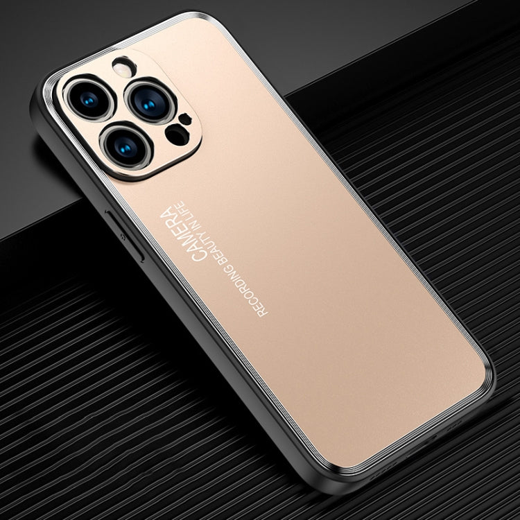 Light and Shadow Series Frosted Metal Phone Case, For iPhone 14, For iPhone 14 Plus, For iPhone 14 Pro, For iPhone 14 Pro Max