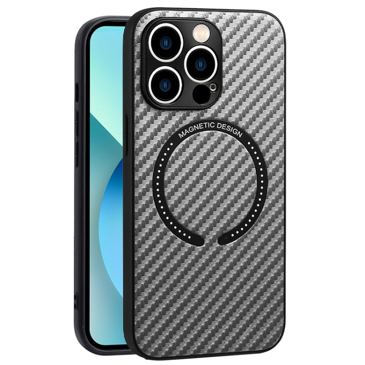 Carbon Fiber Texture MagSafe Magnetic Phone Case, For iPhone 14, For iPhone 14 Plus, For iPhone 14 Pro, For iPhone 14 Pro Max, For iPhone 13