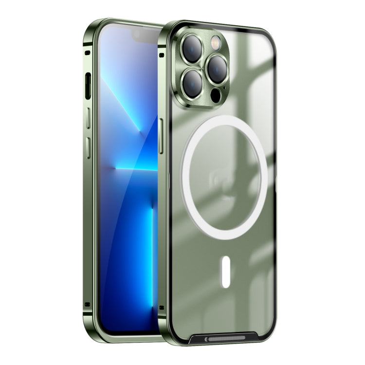 Frosted Metal Phone Case with Magnetic, For iPhone 11 Pro, For iPhone 12, For iPhone 12 Pro, For iPhone 12 Pro Max, For iPhone 13, For iPhone 13 Pro