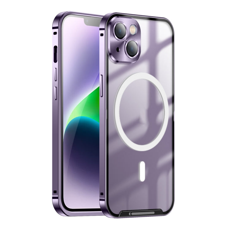 Frosted Metal Phone Case with Magnetic, For iPhone 13 Pro Max, For iPhone 14, For iPhone 14 Plus, For iPhone 14 Pro