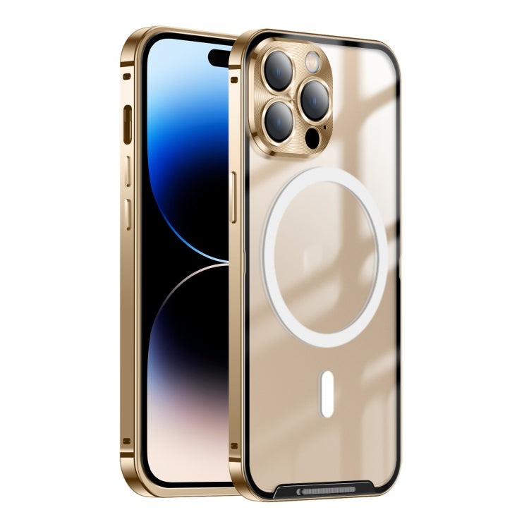 Frosted Metal Phone Case with Magnetic, For iPhone 13 Pro Max, For iPhone 14, For iPhone 14 Plus, For iPhone 14 Pro