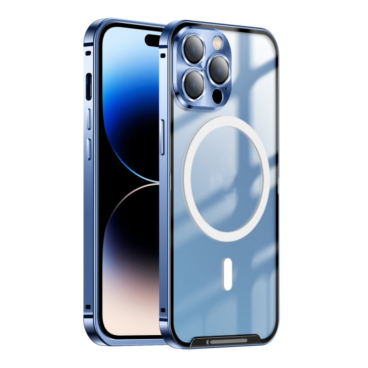 Frosted Metal Phone Case with Magnetic, For iPhone 13 Pro Max, For iPhone 14, For iPhone 14 Plus, For iPhone 14 Pro