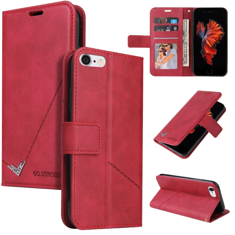 GQUTROBE Right Angle Leather Phone Case, For iPhone XS Max, For iPhone 7 Plus / 8 Plus, For iPhone 7 / 8 / SE 2020 / SE 2022, For iPhone 6 Plus / 6s Plus