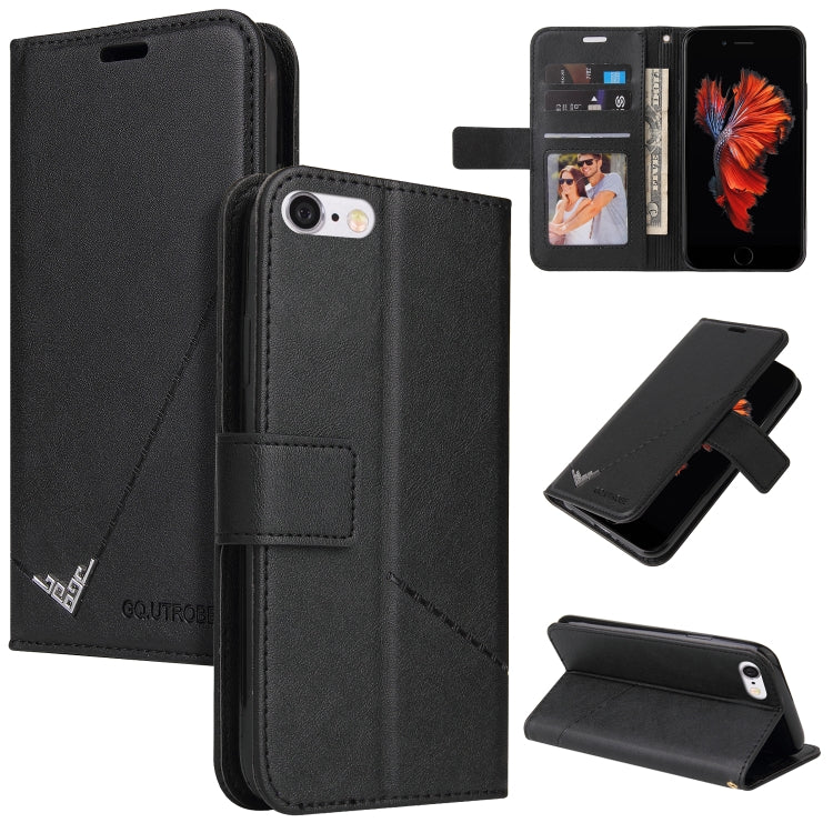 GQUTROBE Right Angle Leather Phone Case, For iPhone XS Max, For iPhone 7 Plus / 8 Plus, For iPhone 7 / 8 / SE 2020 / SE 2022, For iPhone 6 Plus / 6s Plus