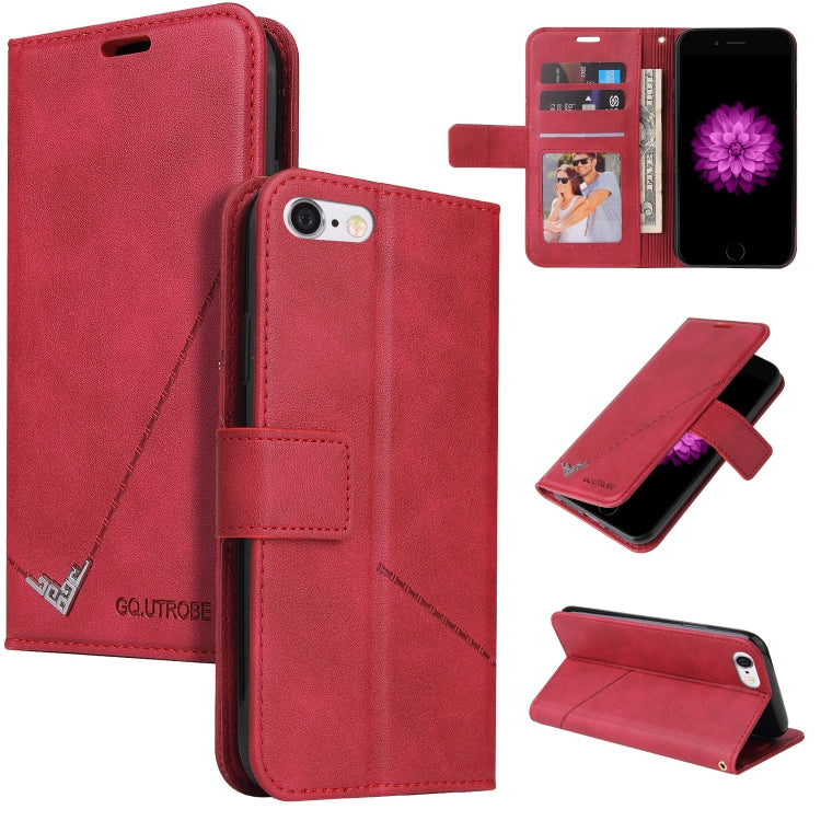 GQUTROBE Right Angle Leather Phone Case, For iPhone XS Max, For iPhone 7 Plus / 8 Plus, For iPhone 7 / 8 / SE 2020 / SE 2022, For iPhone 6 Plus / 6s Plus
