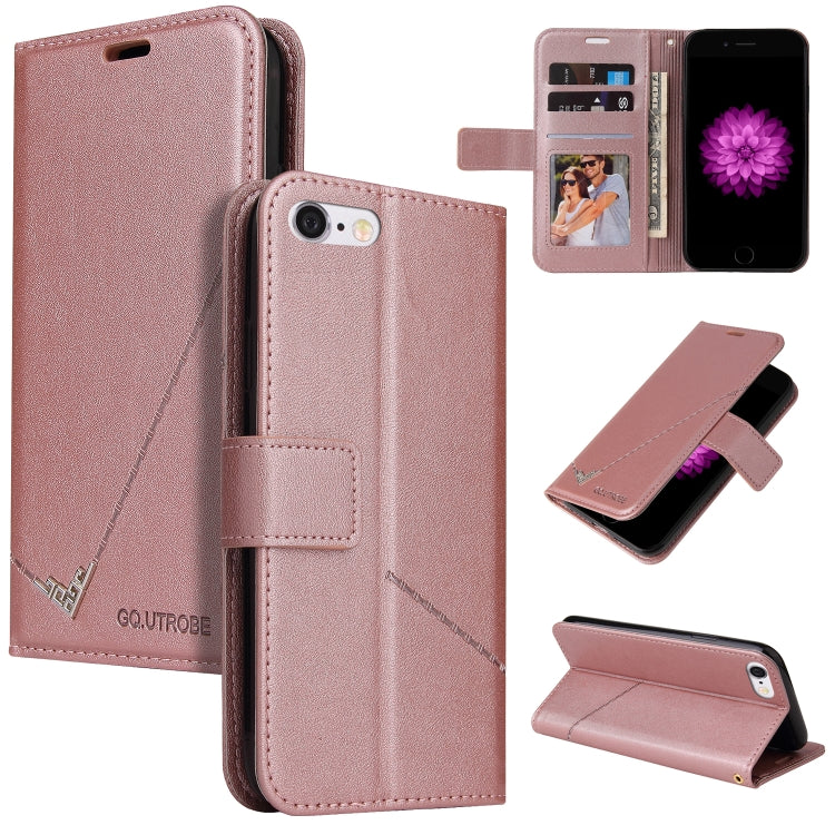 GQUTROBE Right Angle Leather Phone Case, For iPhone XS Max, For iPhone 7 Plus / 8 Plus, For iPhone 7 / 8 / SE 2020 / SE 2022, For iPhone 6 Plus / 6s Plus