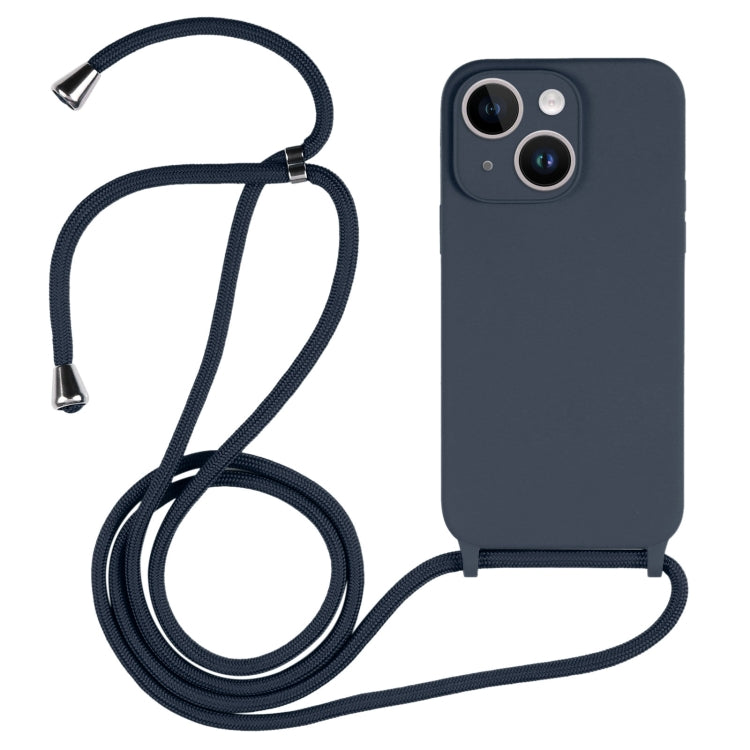 Crossbody Lanyard Liquid Silicone Case, For iPhone 14