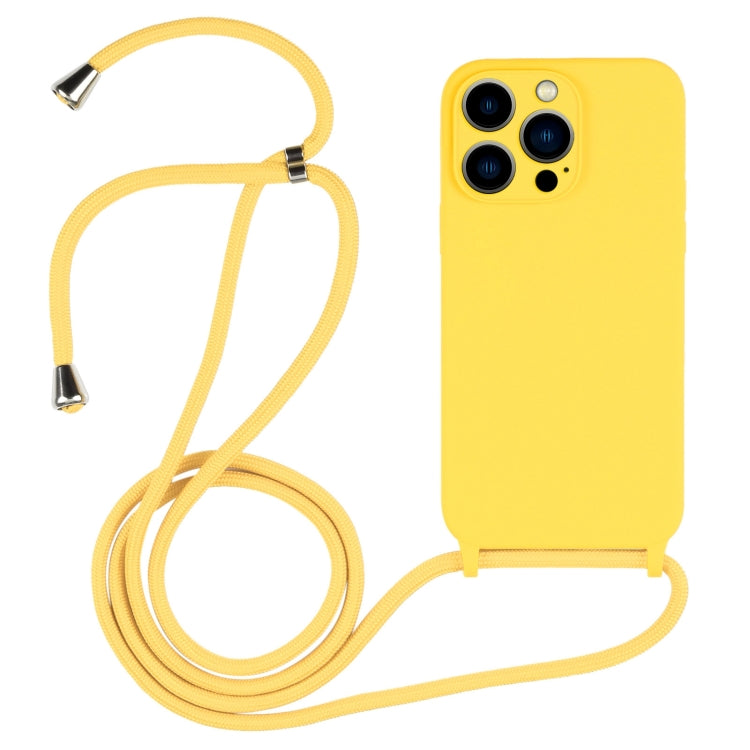 Crossbody Lanyard Liquid Silicone Case, For iPhone 13 Pro