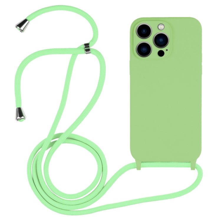Crossbody Lanyard Liquid Silicone Case, For iPhone 13 Pro