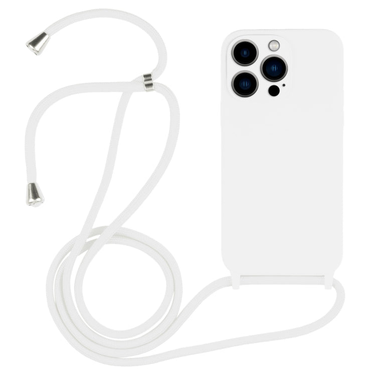 Crossbody Lanyard Liquid Silicone Case, For iPhone 13 Pro