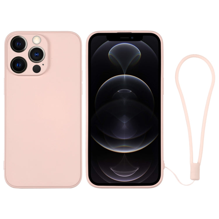 Silicone Phone Case with Wrist Strap, For iPhone 12 Pro, For iPhone 12 Pro Max