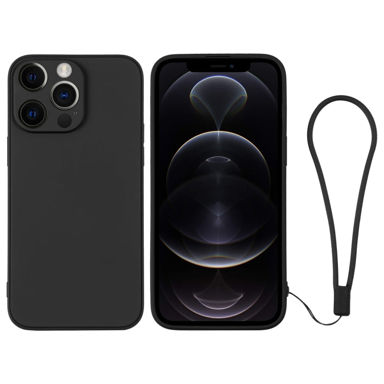 Silicone Phone Case with Wrist Strap, For iPhone 12 Pro, For iPhone 12 Pro Max