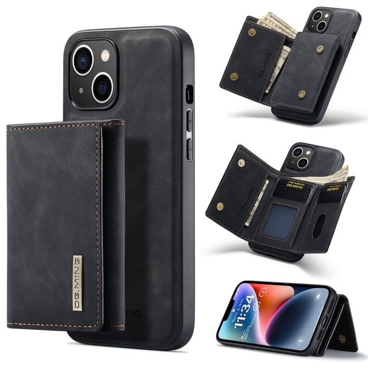 DG.MING M1 Series 3-Fold Multi Card Wallet Leather Case