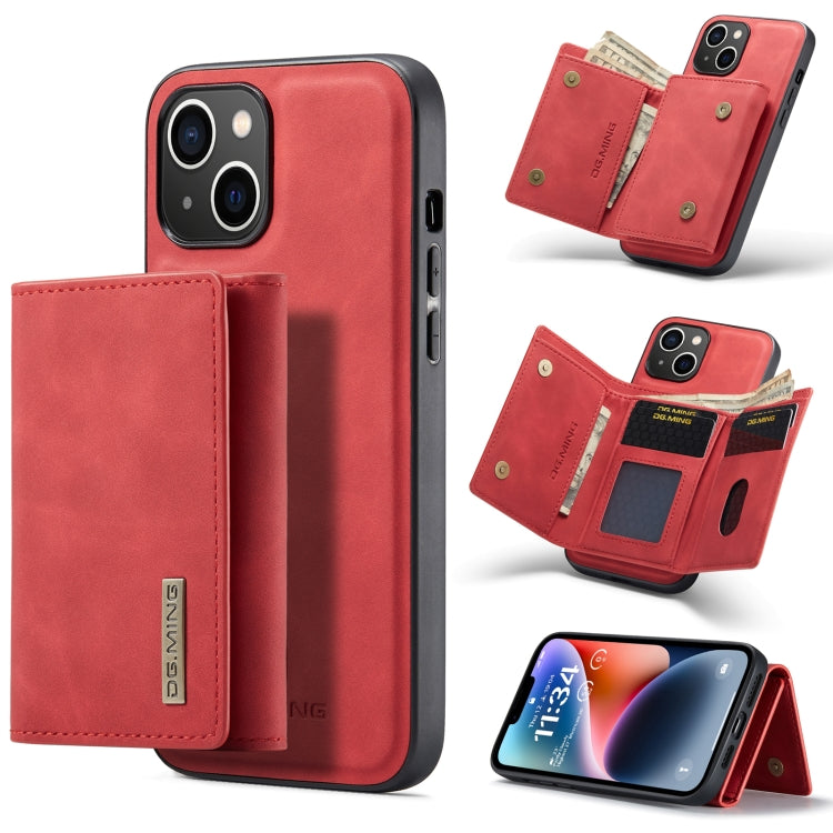 DG.MING M1 Series 3-Fold Multi Card Wallet Leather Case