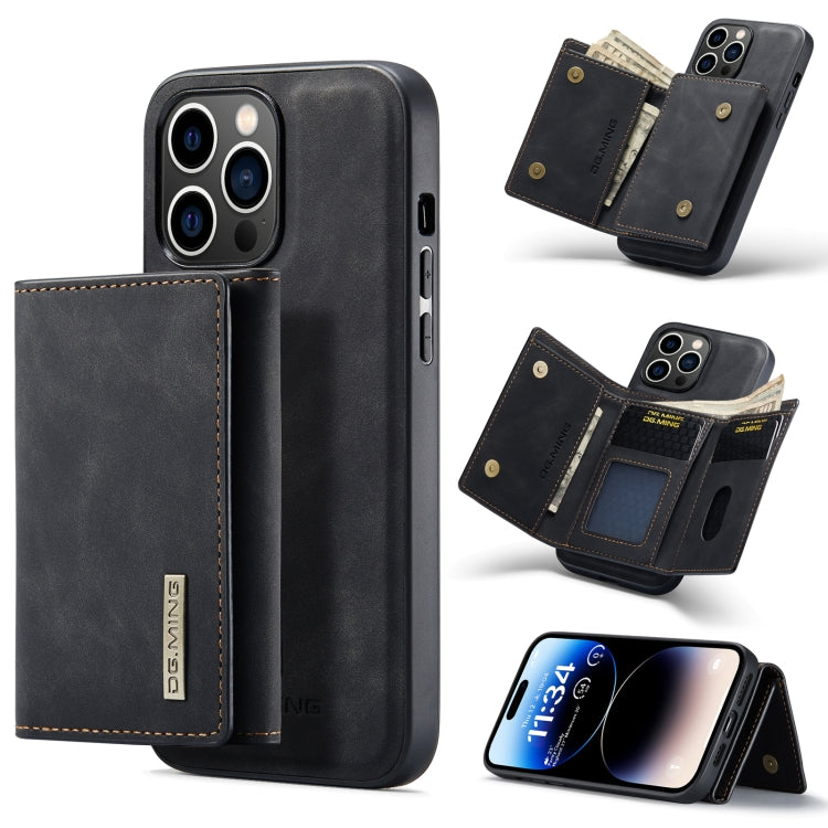 DG.MING M1 Series 3-Fold Multi Card Wallet Leather Case