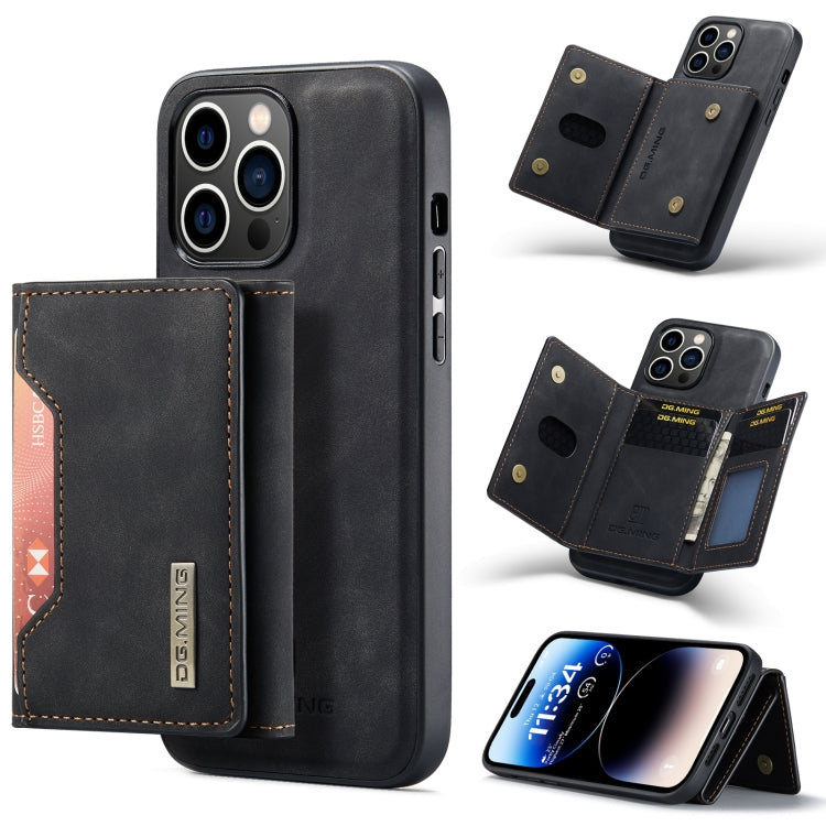 DG.MING M2 Series 3-Fold Card Bag Magnetic Leather Case