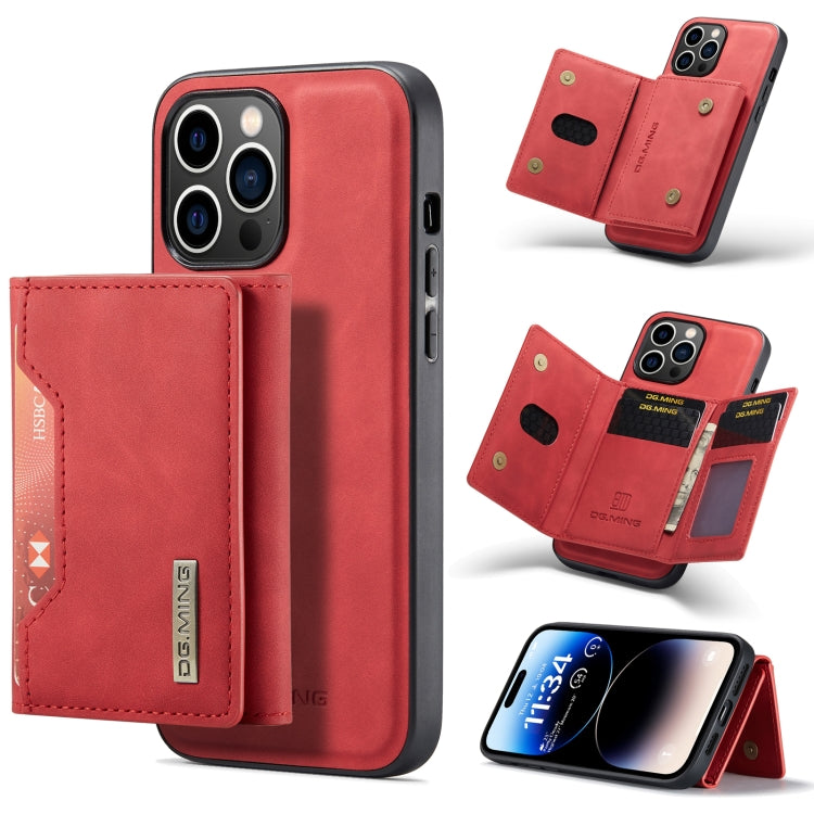DG.MING M2 Series 3-Fold Card Bag Magnetic Leather Case