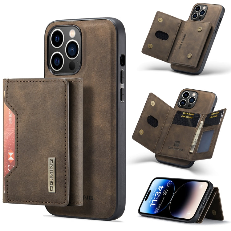 DG.MING M2 Series 3-Fold Card Bag Magnetic Leather Case