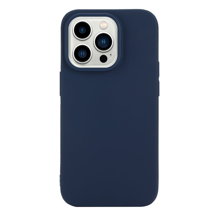 Solid Color Frosted Silicone Phone Case, For iPhone 14, For iPhone 14 Plus