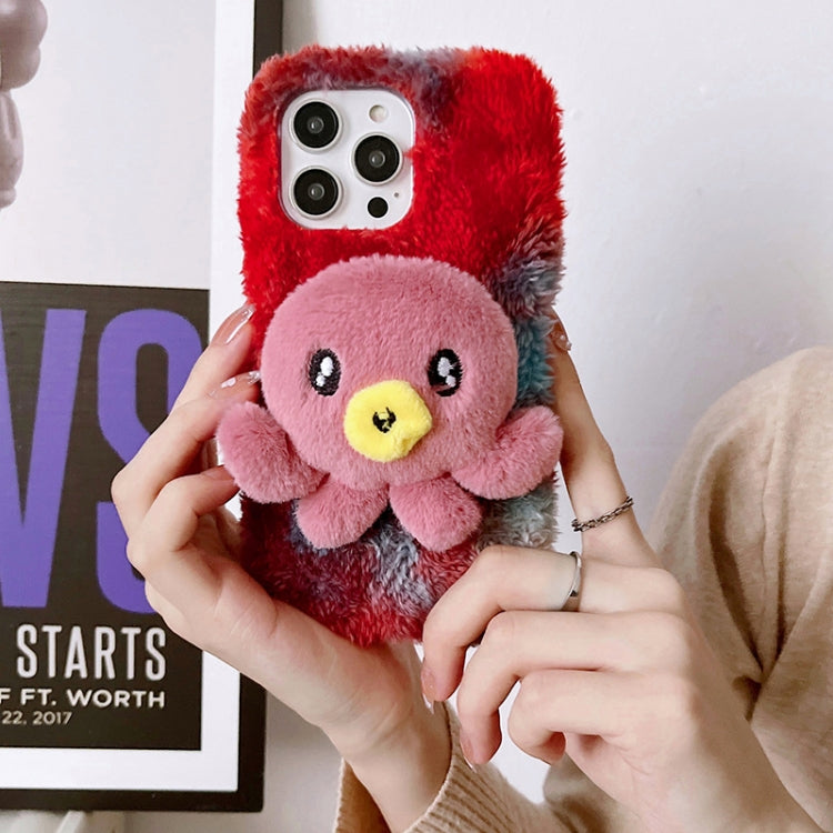 Octopus Plush TPU Phone Case, For iPhone 14, For iPhone 14 Plus, For iPhone 14 Pro, For iPhone 14 Pro Max, For iPhone 13, For iPhone 13 Pro, For iPhone 13 Pro Max, For iPhone 12, For iPhone 12 Pro, For iPhone 12 Pro Max, For iPhone 11...