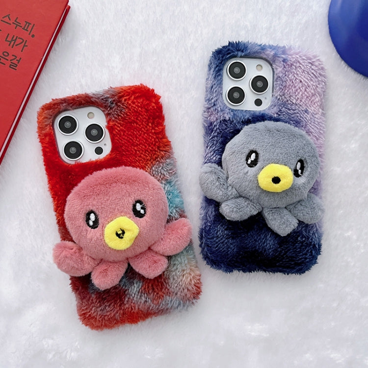 Octopus Plush TPU Phone Case, For iPhone 14, For iPhone 14 Plus, For iPhone 14 Pro, For iPhone 14 Pro Max, For iPhone 13, For iPhone 13 Pro, For iPhone 13 Pro Max, For iPhone 12, For iPhone 12 Pro, For iPhone 12 Pro Max, For iPhone 11...