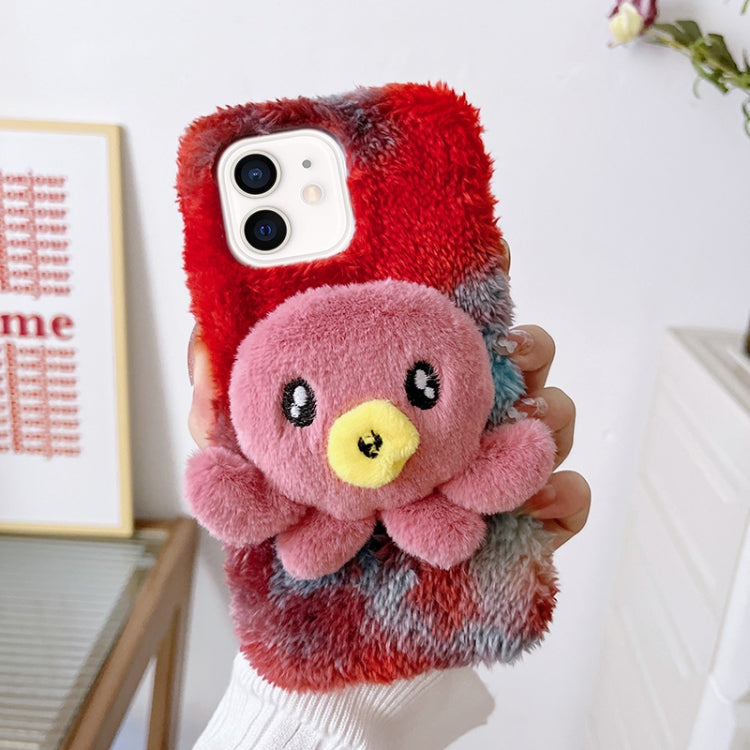 Octopus Plush TPU Phone Case, For iPhone 14, For iPhone 14 Plus, For iPhone 14 Pro, For iPhone 14 Pro Max, For iPhone 13, For iPhone 13 Pro, For iPhone 13 Pro Max, For iPhone 12, For iPhone 12 Pro, For iPhone 12 Pro Max, For iPhone 11...