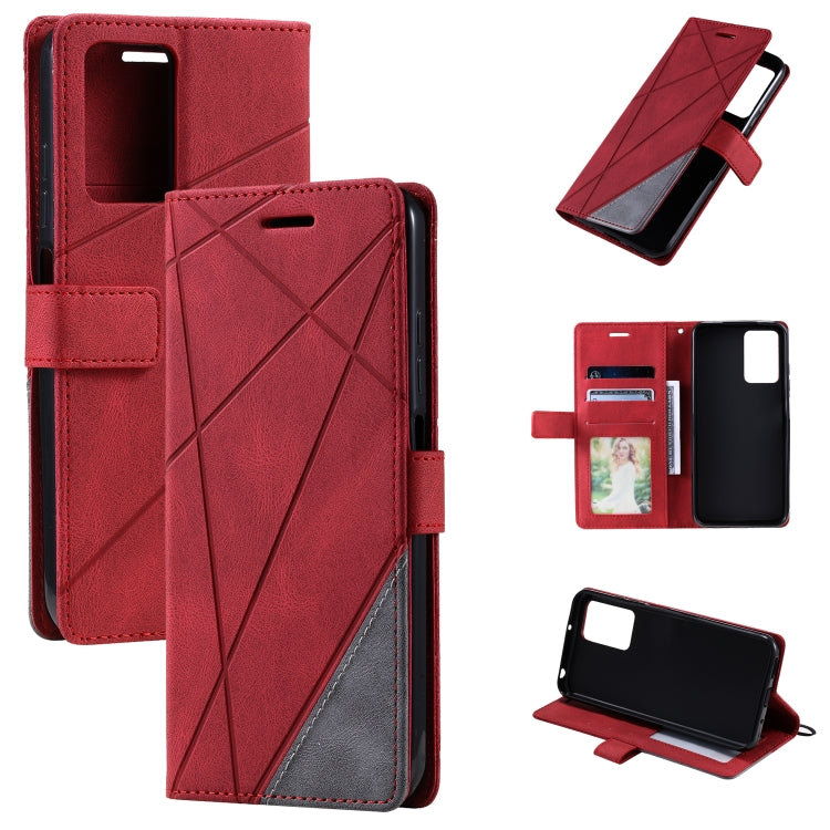 Skin Feel Splicing Leather Phone Case, For OPPO Find X5, For Xiaomi Redmi 10A, For Xiaomi Redmi 10 Prime+ 5G, For Sony Xperia 1 IV