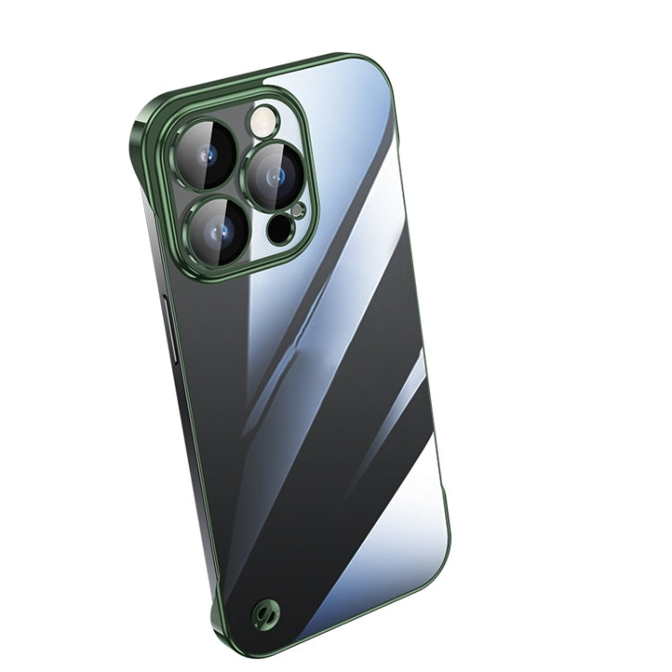 Electroplating Frameless Clear PC Phone Case, For iPhone 14 Pro Max, For iPhone 13, For iPhone 13 Pro