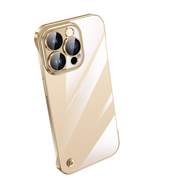 Electroplating Frameless Clear PC Phone Case, For iPhone 14 Pro Max, For iPhone 13, For iPhone 13 Pro