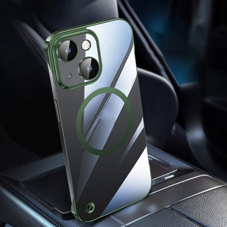 Electroplating Frameless Magsafe Magnetic PC Phone Case, For iPhone 14, For iPhone 14 Pro