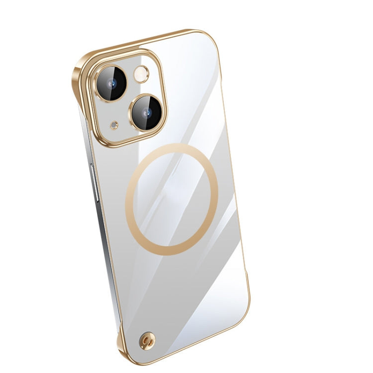 Electroplating Frameless Magsafe Magnetic PC Phone Case, For iPhone 14, For iPhone 14 Pro