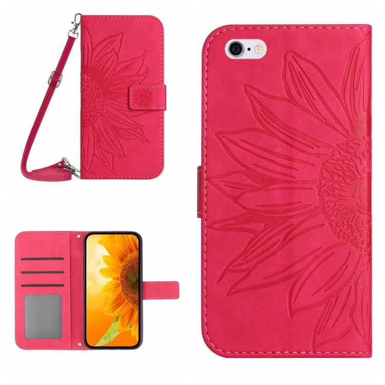 Skin Feel Sun Flower Pattern Flip Leather Phone Case, For iPhone 6, For iPhone 6s Plus