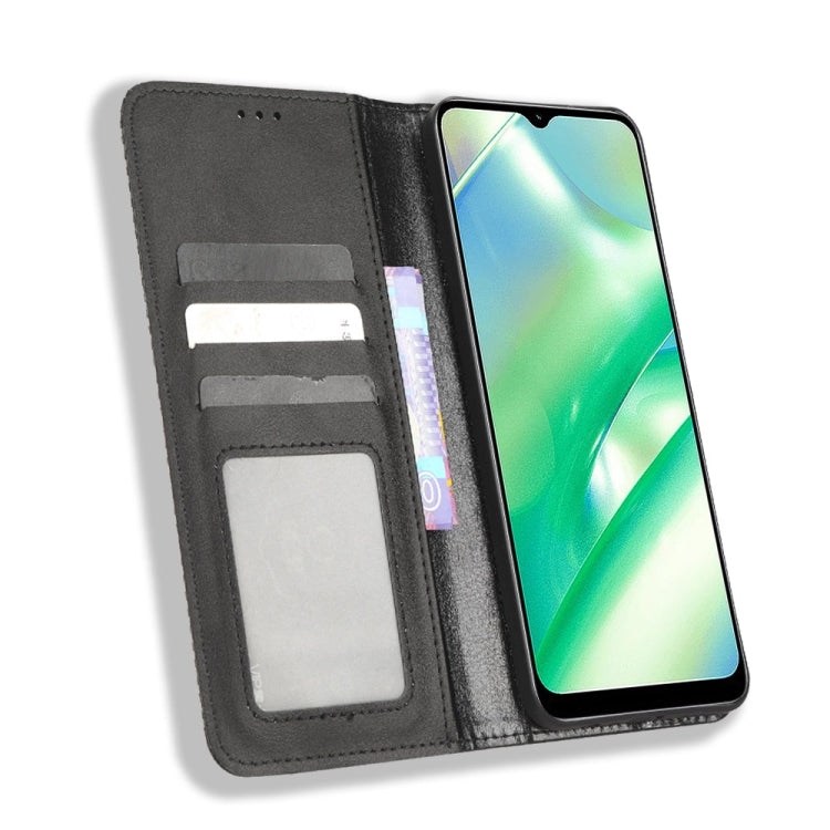 Magnetic Buckle Retro Texture Leather Phone Case, For Realme C33 4G, For T-Mobile Revvl 6 5G, For T-Mobile REVVL 6 Pro 5G, For vivo V25 5G / X80 Lite, For vivo V25 Pro / S15 Pro, For vivo Y35 4G / Y22s 4G / Y22 4G 2022, For Wiko Power U20 / U10