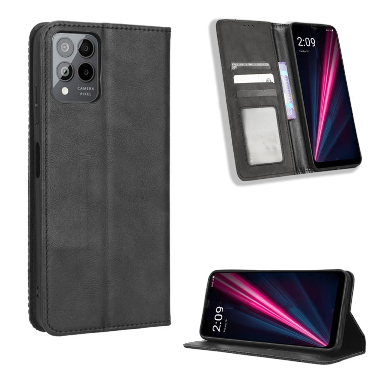 Magnetic Buckle Retro Texture Leather Phone Case, For Realme C33 4G, For T-Mobile Revvl 6 5G, For T-Mobile REVVL 6 Pro 5G, For vivo V25 5G / X80 Lite, For vivo V25 Pro / S15 Pro, For vivo Y35 4G / Y22s 4G / Y22 4G 2022, For Wiko Power U20 / U10