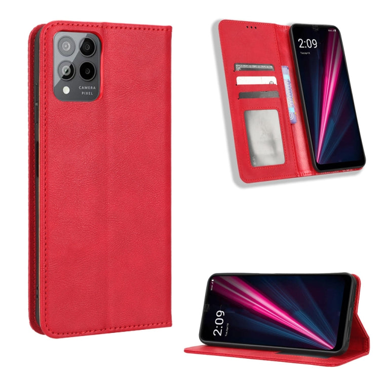 Magnetic Buckle Retro Texture Leather Phone Case, For Realme C33 4G, For T-Mobile Revvl 6 5G, For T-Mobile REVVL 6 Pro 5G, For vivo V25 5G / X80 Lite, For vivo V25 Pro / S15 Pro, For vivo Y35 4G / Y22s 4G / Y22 4G 2022, For Wiko Power U20 / U10