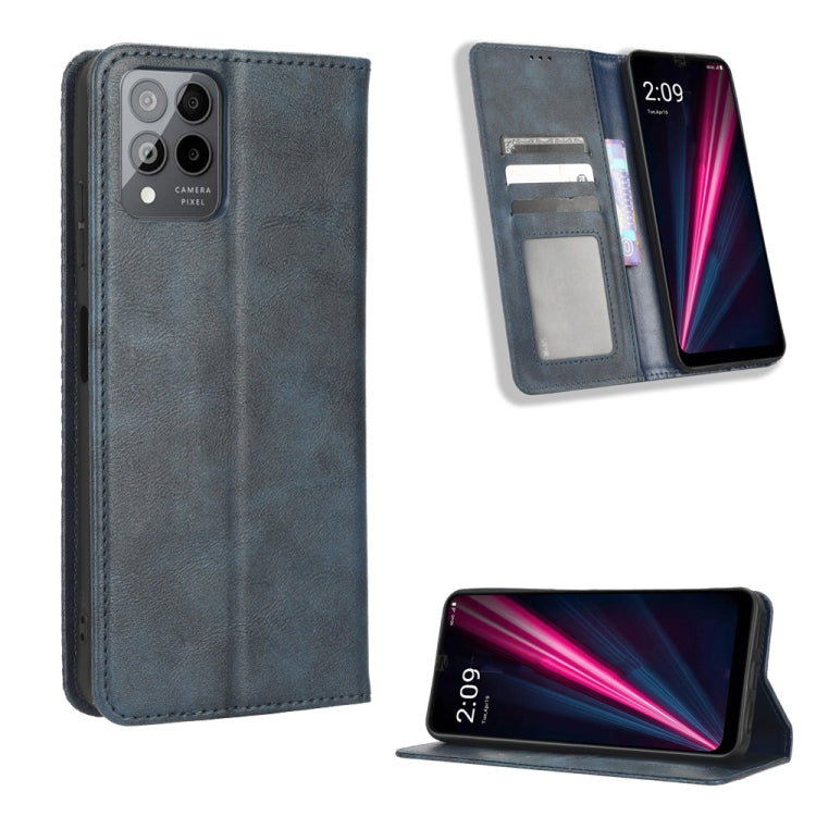 Magnetic Buckle Retro Texture Leather Phone Case, For Realme C33 4G, For T-Mobile Revvl 6 5G, For T-Mobile REVVL 6 Pro 5G, For vivo V25 5G / X80 Lite, For vivo V25 Pro / S15 Pro, For vivo Y35 4G / Y22s 4G / Y22 4G 2022, For Wiko Power U20 / U10