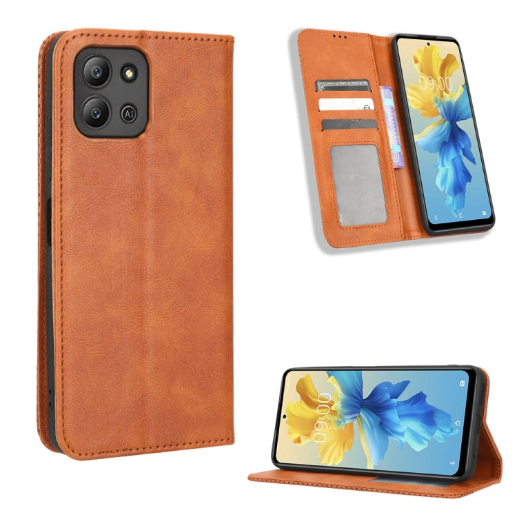 Magnetic Buckle Retro Texture Leather Phone Case, For Infinix Hot 11 2022 X675, For Infinix Hot 12 Pro X668C, For Infinix Note 12 5G / Note 12 Pro 5G, For Google Pixel 7 Pro 5G, For Google Pixel 7 5G, For Xiaomi Redmi A1