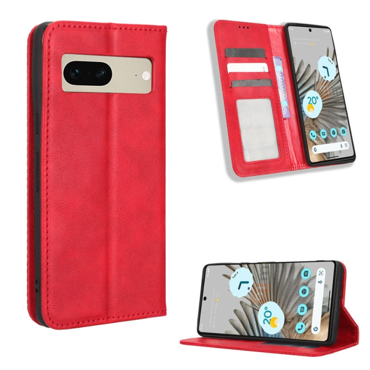 Magnetic Buckle Retro Texture Leather Phone Case, For Infinix Hot 11 2022 X675, For Infinix Hot 12 Pro X668C, For Infinix Note 12 5G / Note 12 Pro 5G, For Google Pixel 7 Pro 5G, For Google Pixel 7 5G, For Xiaomi Redmi A1
