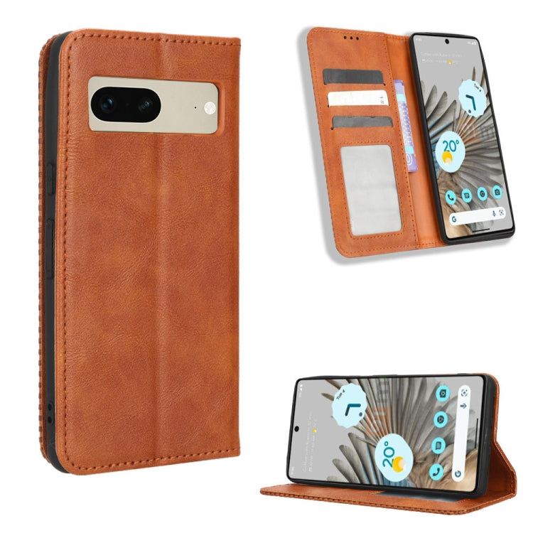 Magnetic Buckle Retro Texture Leather Phone Case, For Infinix Hot 11 2022 X675, For Infinix Hot 12 Pro X668C, For Infinix Note 12 5G / Note 12 Pro 5G, For Google Pixel 7 Pro 5G, For Google Pixel 7 5G, For Xiaomi Redmi A1