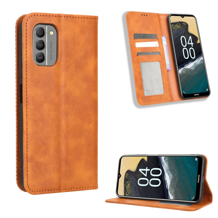 Magnetic Buckle Retro Texture Leather Phone Case, For Nokia G100, For Nokia G400, For Oukitel C31, For Honor 70 5G, For Honor X8 5G, For Samsung Galaxy A04