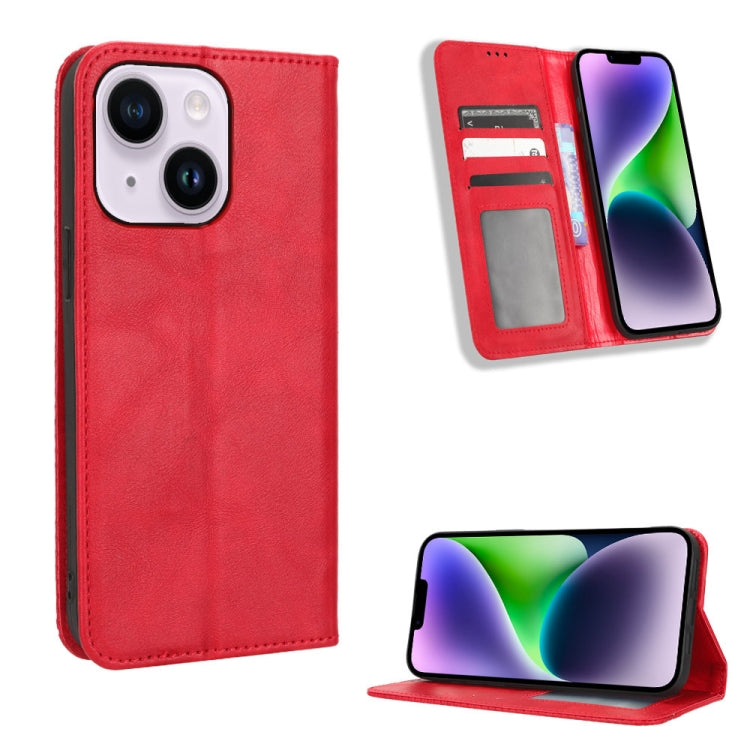 Magnetic Buckle Retro Texture Leather Phone Case, For Samsung Galaxy A23e / A23s / A23 5G JP, For Sony Xperia 5 IV, For Sharp Aquos Sense7 Plus, For iPhone 14 Plus, For Sharp Aquos Sense7, For Xiaomi 12T / Redmi K50 Ultra