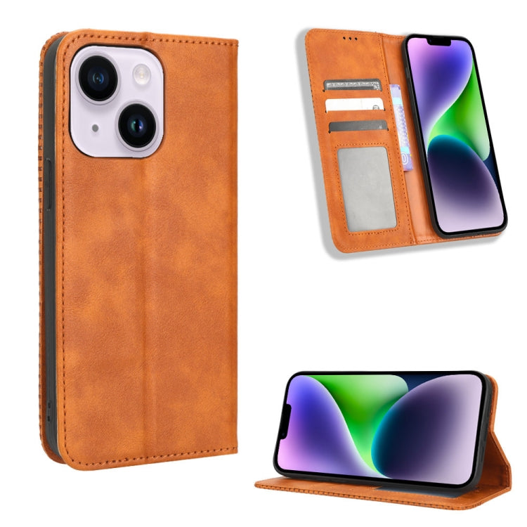 Magnetic Buckle Retro Texture Leather Phone Case, For Samsung Galaxy A23e / A23s / A23 5G JP, For Sony Xperia 5 IV, For Sharp Aquos Sense7 Plus, For iPhone 14 Plus, For Sharp Aquos Sense7, For Xiaomi 12T / Redmi K50 Ultra