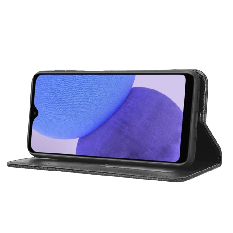 Magnetic Buckle Retro Texture Leather Phone Case, For Samsung Galaxy A23e / A23s / A23 5G JP, For Sony Xperia 5 IV, For Sharp Aquos Sense7 Plus, For iPhone 14 Plus, For Sharp Aquos Sense7, For Xiaomi 12T / Redmi K50 Ultra