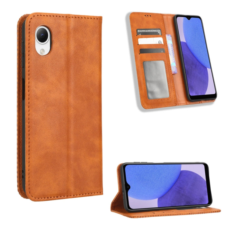 Magnetic Buckle Retro Texture Leather Phone Case, For Nokia G100, For Nokia G400, For Oukitel C31, For Honor 70 5G, For Honor X8 5G, For Samsung Galaxy A04