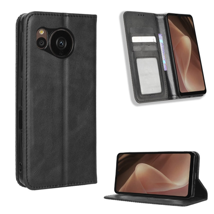 Magnetic Buckle Retro Texture Leather Phone Case, For Samsung Galaxy A23e / A23s / A23 5G JP, For Sony Xperia 5 IV, For Sharp Aquos Sense7 Plus, For iPhone 14 Plus, For Sharp Aquos Sense7, For Xiaomi 12T / Redmi K50 Ultra