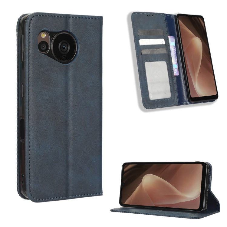 Magnetic Buckle Retro Texture Leather Phone Case, For Samsung Galaxy A23e / A23s / A23 5G JP, For Sony Xperia 5 IV, For Sharp Aquos Sense7 Plus, For iPhone 14 Plus, For Sharp Aquos Sense7, For Xiaomi 12T / Redmi K50 Ultra