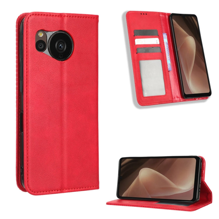Magnetic Buckle Retro Texture Leather Phone Case, For Samsung Galaxy A23e / A23s / A23 5G JP, For Sony Xperia 5 IV, For Sharp Aquos Sense7 Plus, For iPhone 14 Plus, For Sharp Aquos Sense7, For Xiaomi 12T / Redmi K50 Ultra