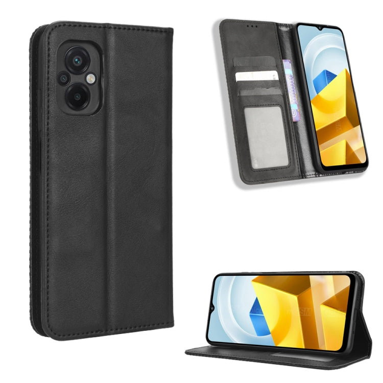 Magnetic Buckle Retro Texture Leather Phone Case, For iPhone 14 Pro Max, For iPhone 14 Pro, For Xiaomi Poco C40, For Xiaomi Poco M4 5G, For Xiaomi Poco M5, For UMIDIGI Power 7 Max