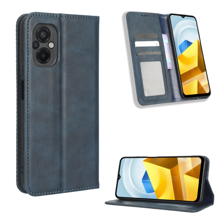 Magnetic Buckle Retro Texture Leather Phone Case, For iPhone 14 Pro Max, For iPhone 14 Pro, For Xiaomi Poco C40, For Xiaomi Poco M4 5G, For Xiaomi Poco M5, For UMIDIGI Power 7 Max